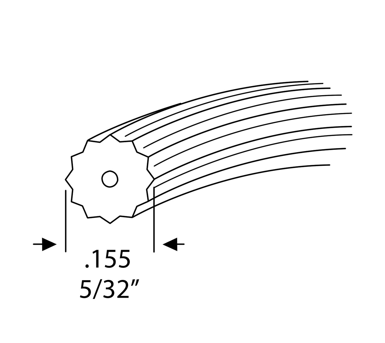 PVC Spline 25ft - 50ft