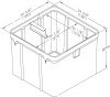 48" x 48" x 48" Quazite Pull Box PG4848BA48 | ANSI Tier 22