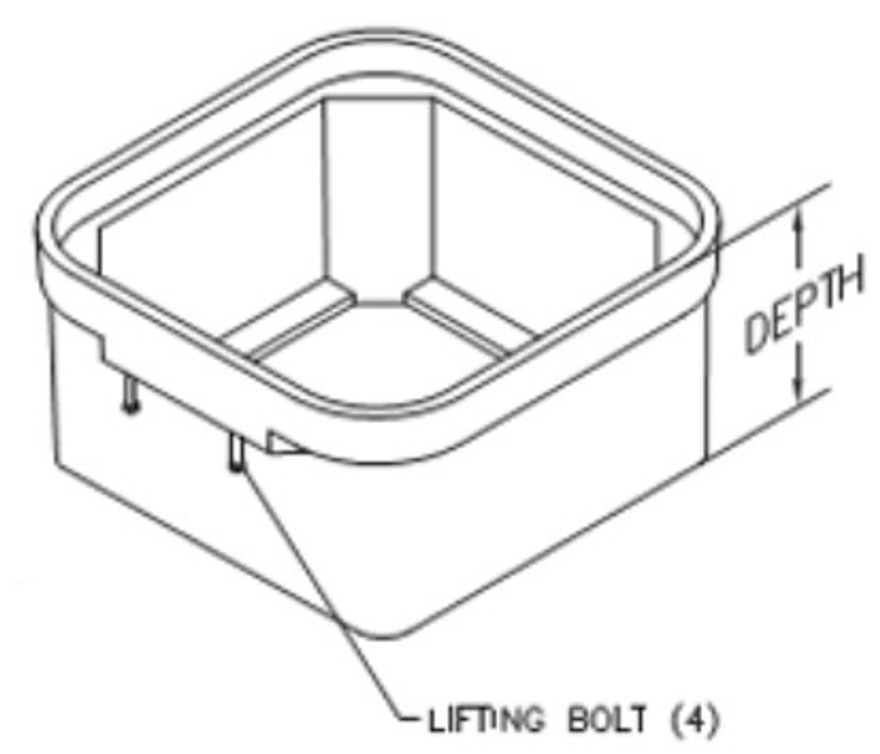 Quazite 24 x 24 Stackable Extension