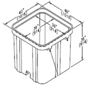 36" x 36" x 36" Quazite Pull Box PG3636BA36 | ANSI Tier 22