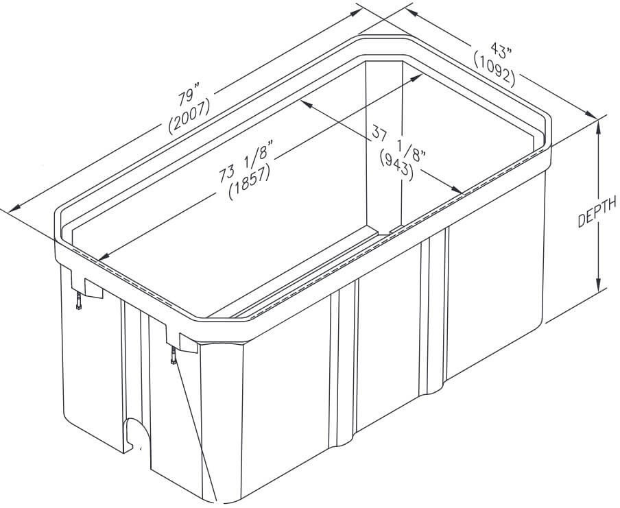 36" x 72" x 21" Quazite Pull Box PG3672BA21 | ANSI Tier 22