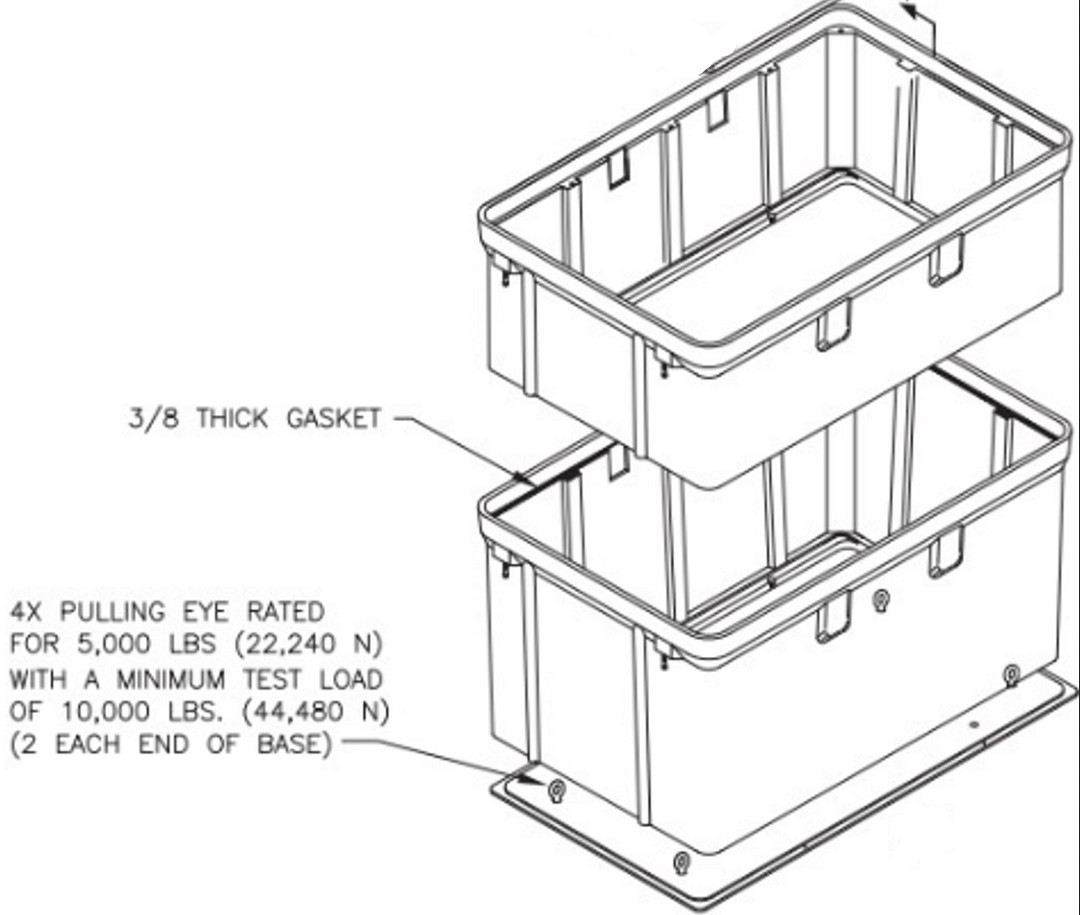 48" x 78" x 27" Quazite Pull Box PG4878BA27 | ANSI Tier 22