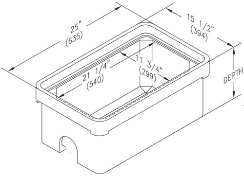 PG1324BA**, PG1324BB**, PG1324BG** Quazite Box 13 X 24 - ANSI Tier 22