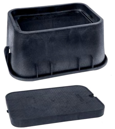AEP 13” x 20” x 12” Black Jumbo Utility Box w/ Black Snap