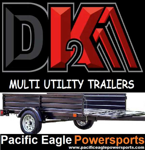 5 ft. x 7 ft. GALVANIZED Utility Trailer Kit with Bed Tilt + Extend Bed to 12 ft