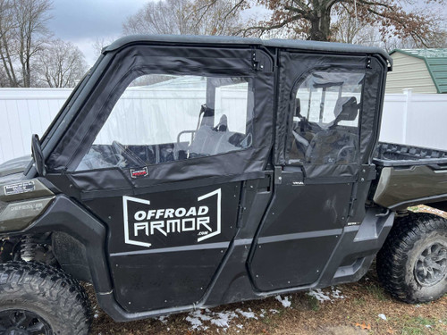 Can-Am Defender Max Framed Upper Soft Doors For Rival Half Doors