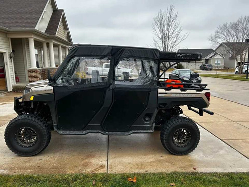 Polaris Ranger Crew 900/1000 Soft Upper Doors for OEM Polaris Lower Hard Doors. (2014+)