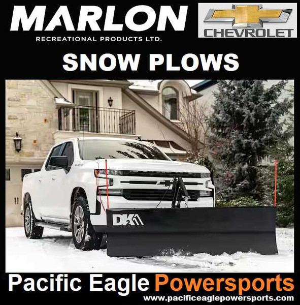 Chevy DK2 82" x 19" Universal Mount T-Frame Snow Plow Kit w/ Winch & Remote