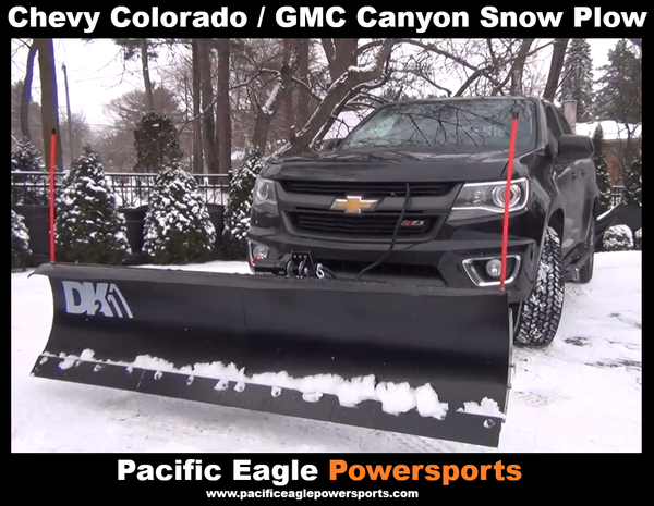 Chevy/GMC 82"x19" Heavy-Duty Universal Mount T-Frame Snow Plow Kit with Winch & Remote
