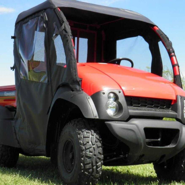 Kawasaki Mule 610 Doors & Rear Window for an existing Hard Windshield & Roof