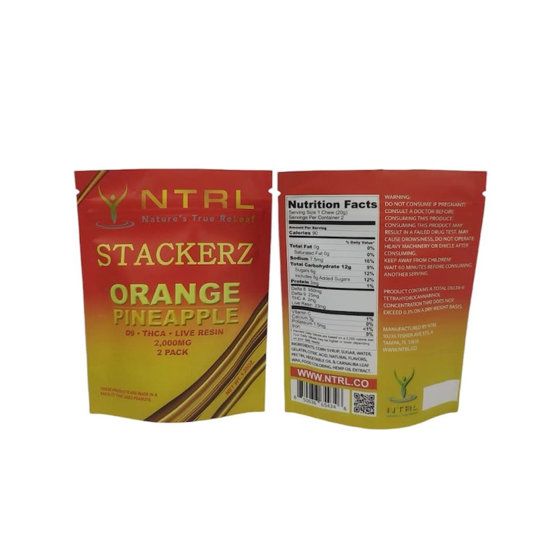 Stackerz D8/D9/THC-A/Live Resin 2000mg 2pc package