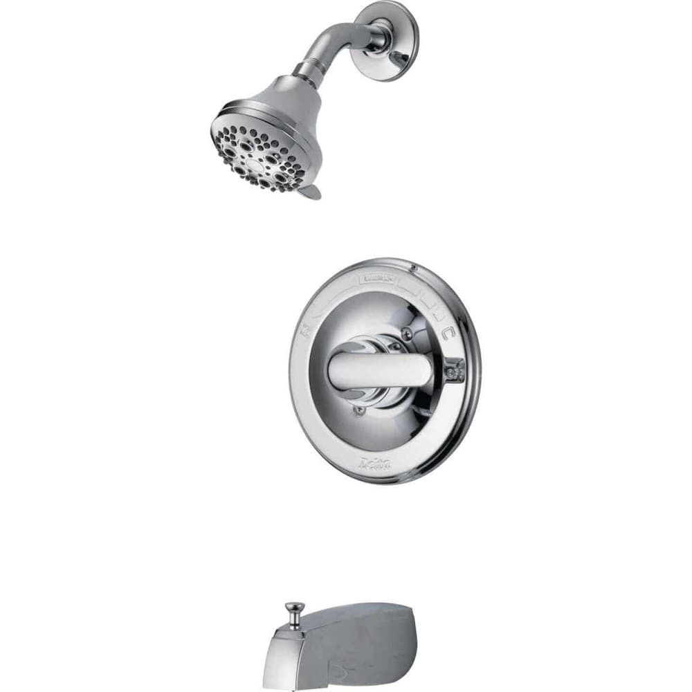 ヒデ Delta Classic Chrome Single Handle Tub and Shower Faucet 134900-A