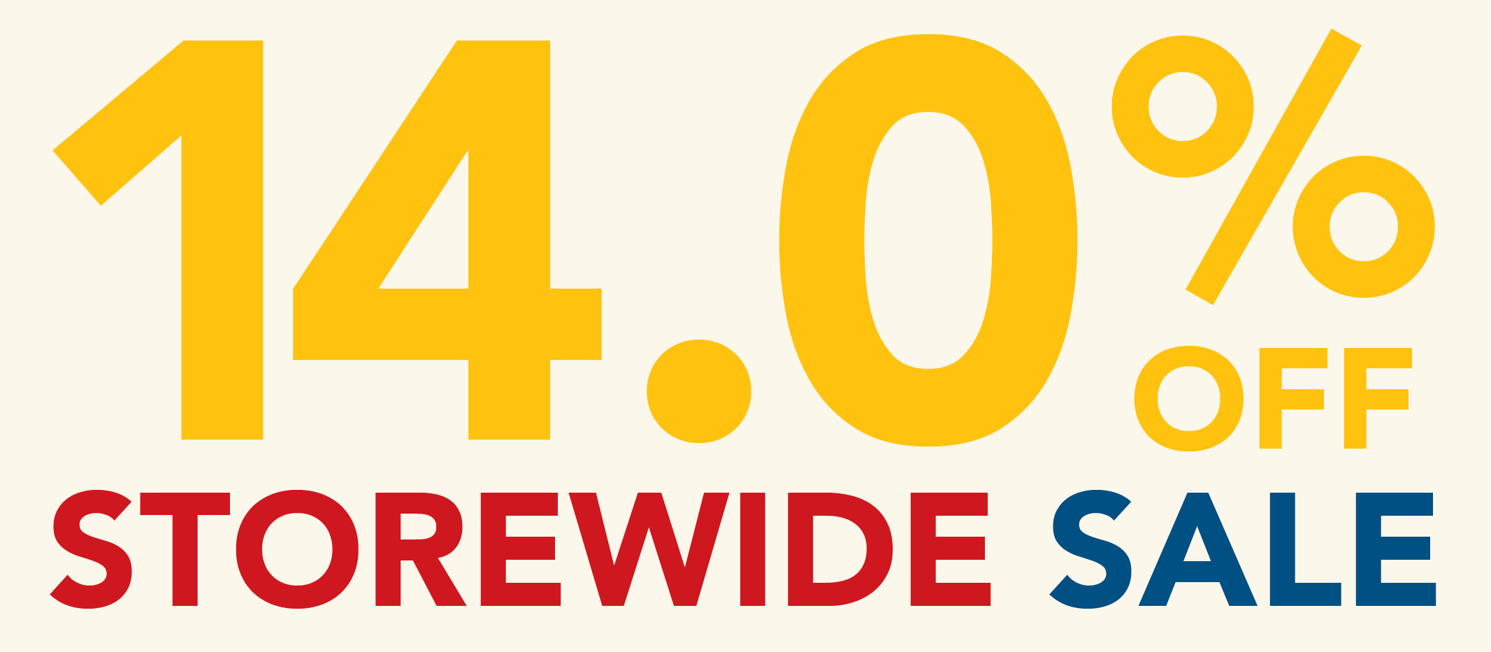 3 Days Only!  Celebrate 140 Years of Savings