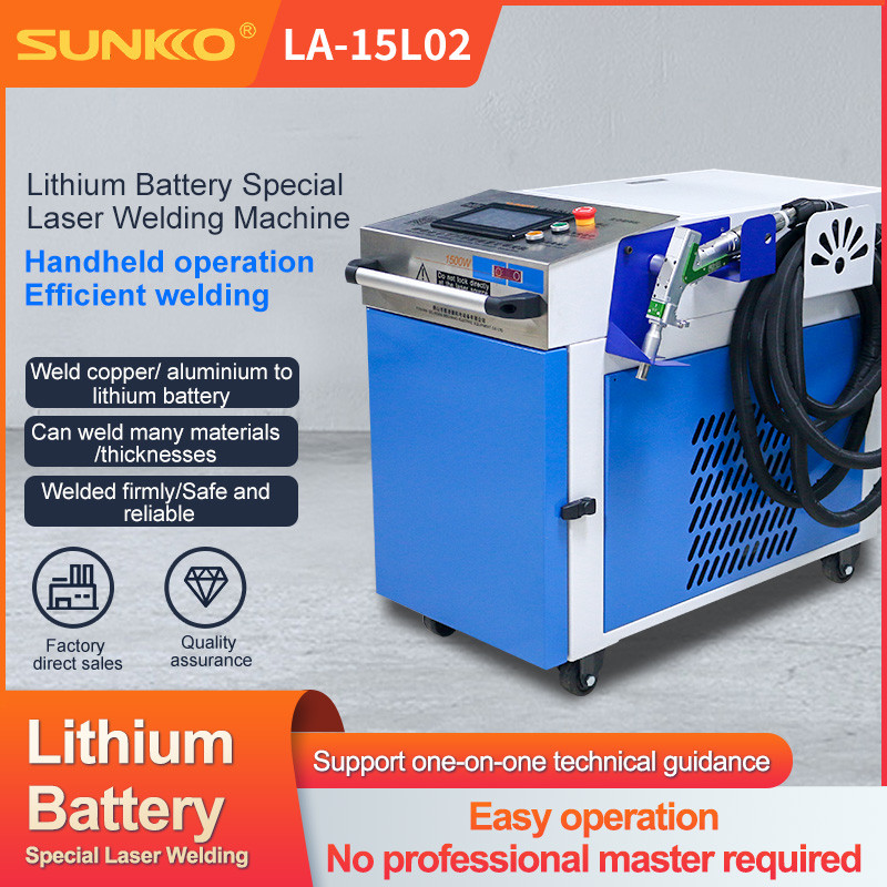SUNKKO LA-15L02 Laser Welder Lithium Battery Special Handheld Galvanometer-type Laser Welding Machine 4 in 1 Multifunctional