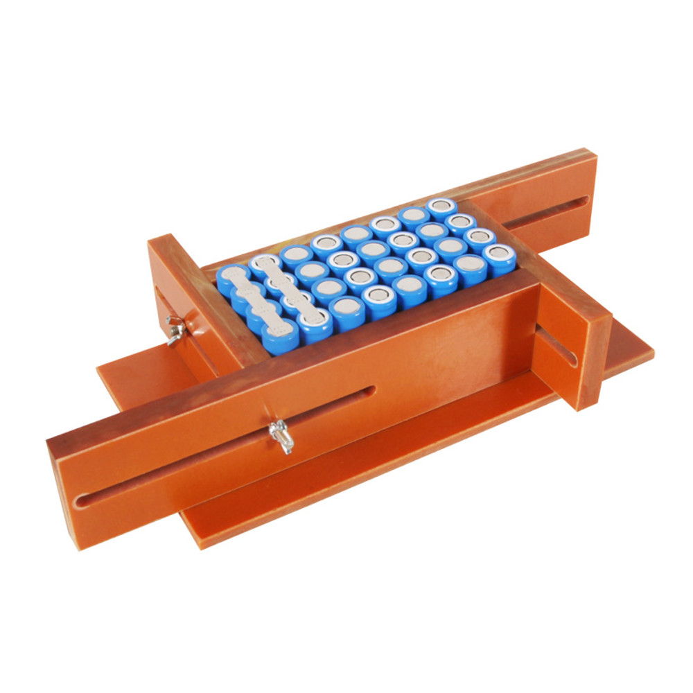 SUNKKO Adjustable Battery Fixture with Base Plate & Universal Wheel