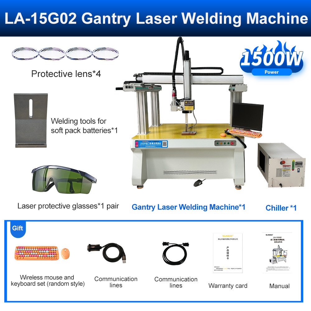SUNKKO LA-15G02 Laser Welder Gantry-style Laser Welding Machine Mass Production Laser Welding Solutions