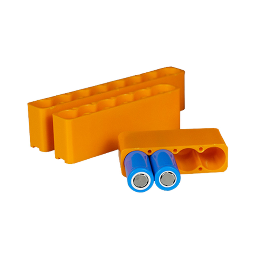 SUNKKO For 18650 21700 32650  Battery Fixture Single Row 1 Pair, Single Row Double-sided Spot Welding Machine, Plastic Fixed Battery Pack, Brazing Tool