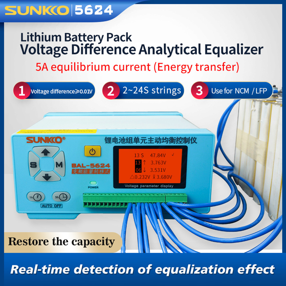 SUNKKO BAL-5624  Battery Pack Acitve Equalizer  5A 24S