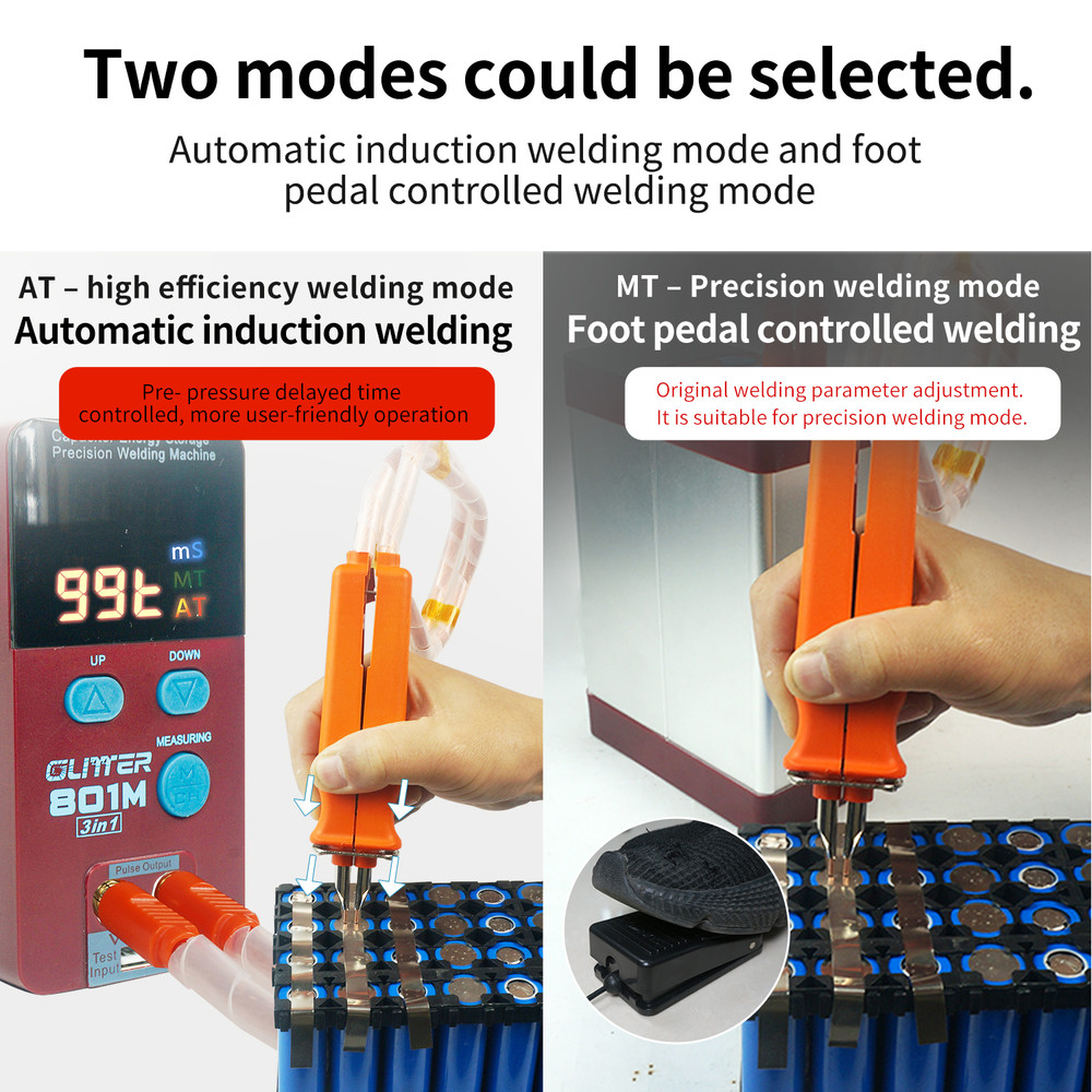 GLITTER 801M Battery Spot Welder Capacitor Energy Storage Pulse Welding Machine