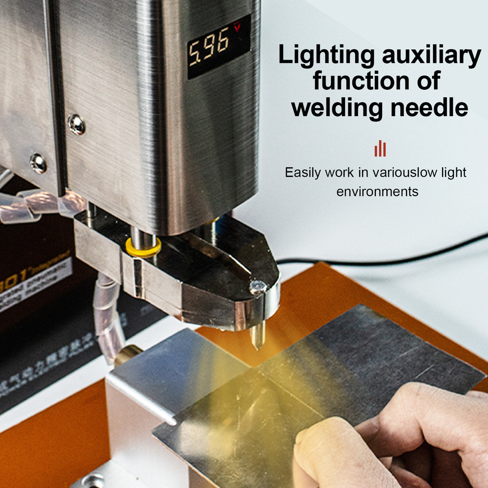 SUNKKO A301+ Pneumatic Butt-welding Battery Spot Welder AC Transformer Inversion Pulse Welding Machine with Built-in Air Compressor