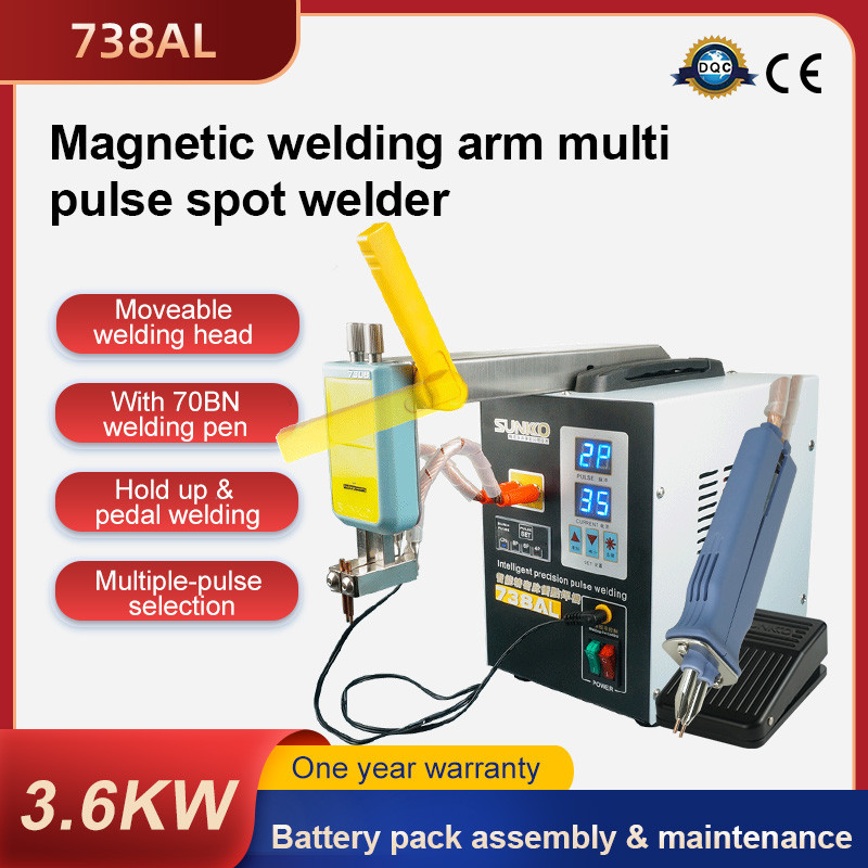 SUNKKO 738AL Battery Spot Welder Transformer Inversion Pulse