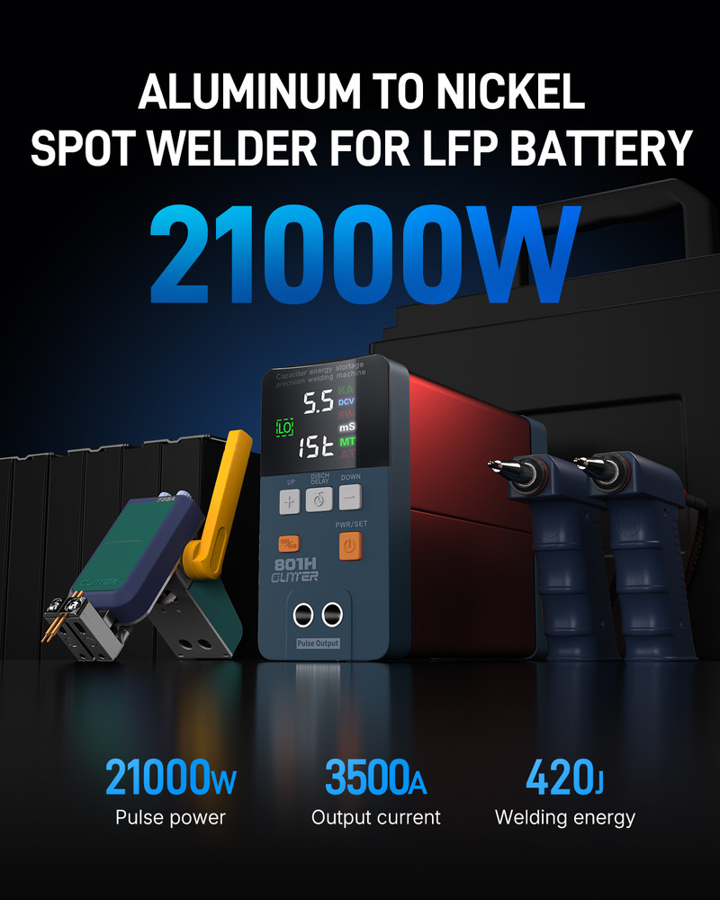 GLITTER 801H Battery Spot Welder Capacitor Energy Storage Pulse Welding Machine