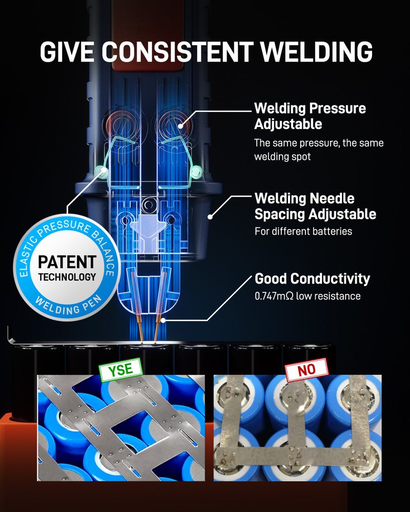GLITTER 801D Battery Spot Welder Capacitor Energy Storage Pulse Welding Machine