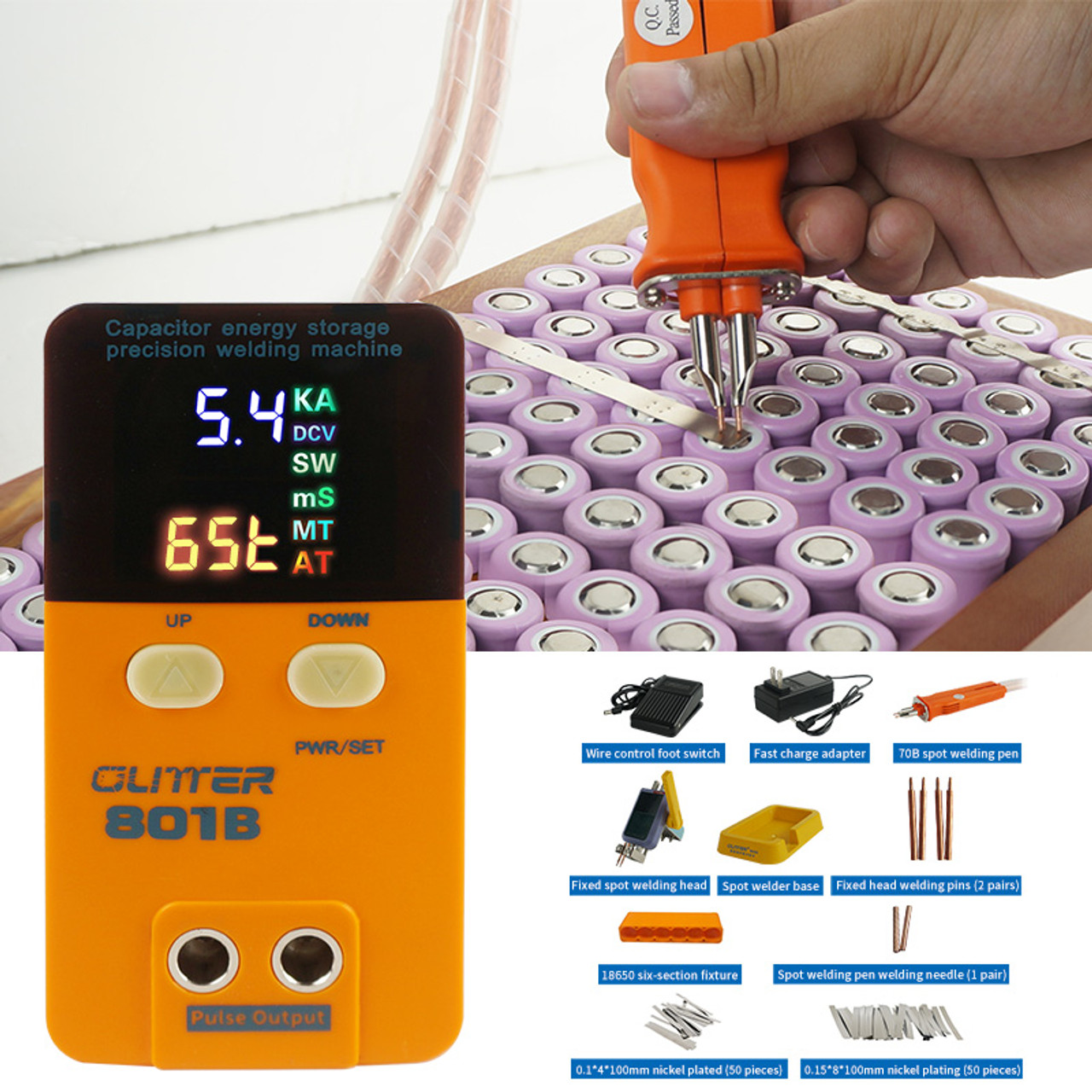 GLITTER 801B Battery Spot Welder Capacitor Energy Storage
