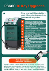 SUNKKO P8660 lithium battery life vycle diagnostic & maintenance system for NEV battery module Battery charge and discharge capacity test analyzer