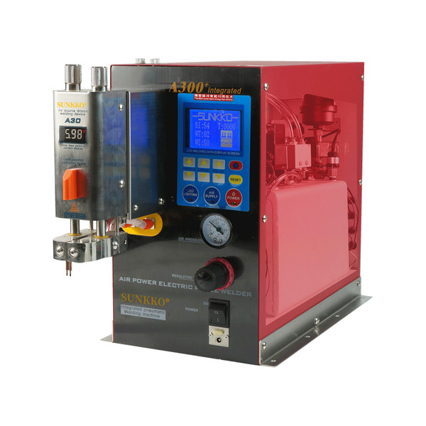 SUNKKO A300+ Pneumatic Battery Spot Welder AC Transformer Inversion Pulse Welding Machine with Built-in Air  Compressor