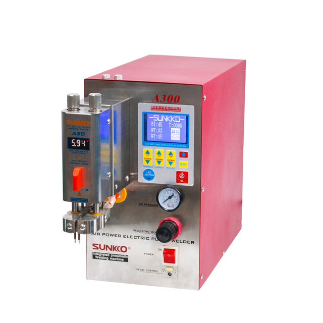 SUNKKO A300 Pneumatic Battery Spot Welder AC Transformer Inversion Pulse Welding Machine SUNKKO A300 Pneumatic Battery Spot Welder AC Transformer Inversion Pulse Welding Machine
