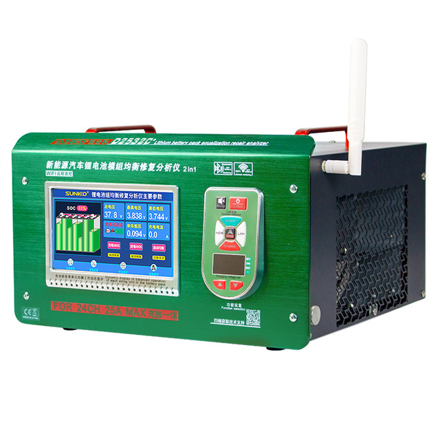 SUNKKO D2532C+ New Energy Vehicles Battery Equalizer 2~32S 25A Battery Tester Charge/Discharge Voltage Balancer for Car/UAV/PES Maintenance WIFI Connect SUNKKO D2532C+ New Energy Vehicles Battery Equalizer 2~32S 25A Battery Tester Charge/Discharge Voltage Balancer for Car/UAV/PES Maintenance WIFI Connect