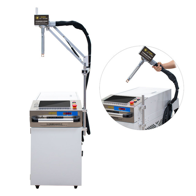 SUNKKO LA-15L02 Handheld Galvanometer Laser Welding Machine, 1500W/2000W/3000W Laser Welder Dedicated for Lithium Battery, with Cantilever 360° Press Welding