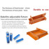SUNKKO Adjustable Battery Fixture with Base Plate & Universal Wheel