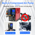SUNKKO A300+ Pneumatic Battery Spot Welder AC Transformer Inversion Pulse Welding Machine with Built-in Air  Compressor