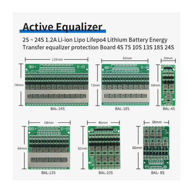 Aktiver Li-Ionen Equalizer Energieübertragung 1,2A Produktbild-Vorschau 2