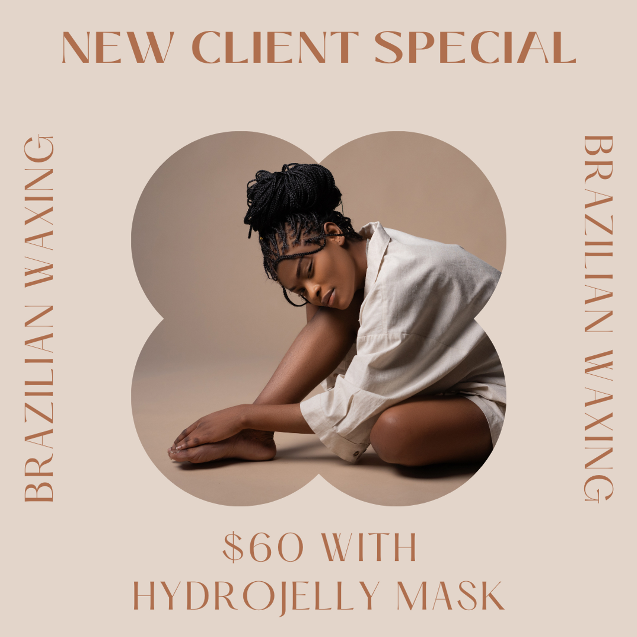 NEW CLIENT BRAZILIAN WAX (women) - $60 with Pore Cleansing Hydrojelly Mask new-client-brazilian-wax-women-60-with-pore-cleansing-hydrojelly-mask