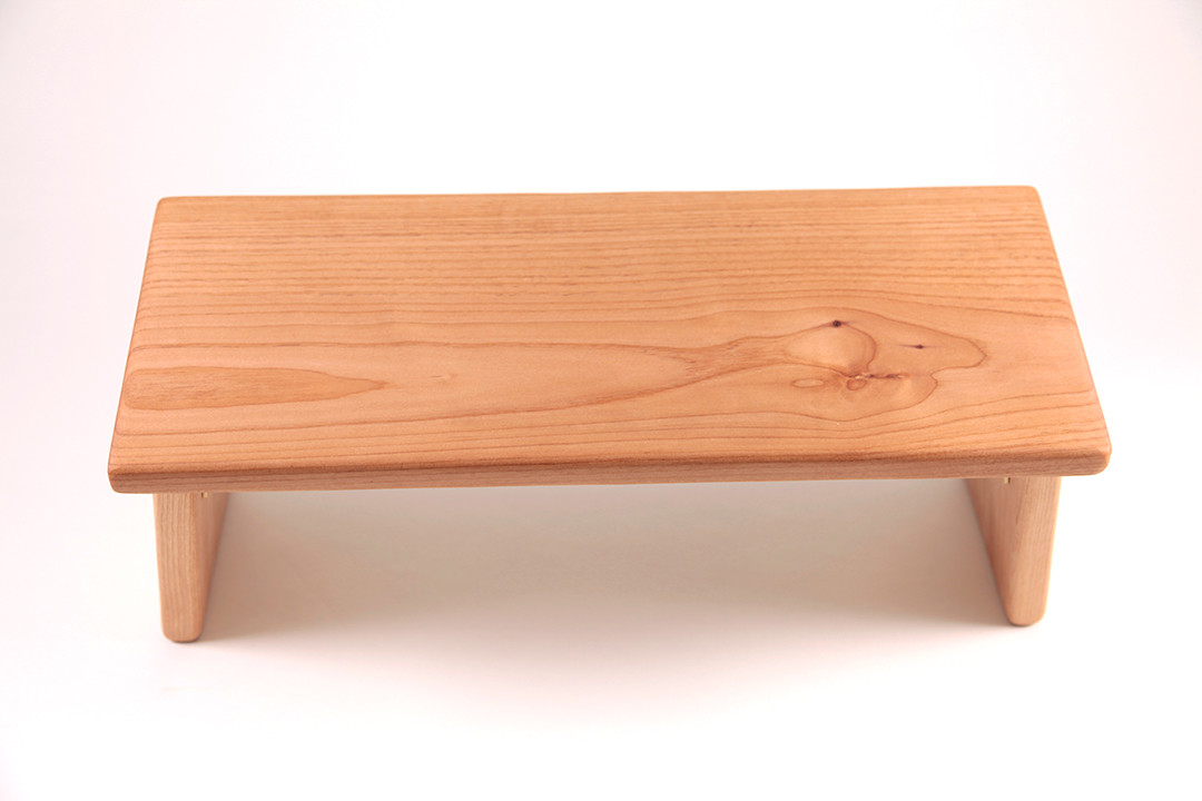 Cherry Hardwood Folding Bench - MeditationBench.com