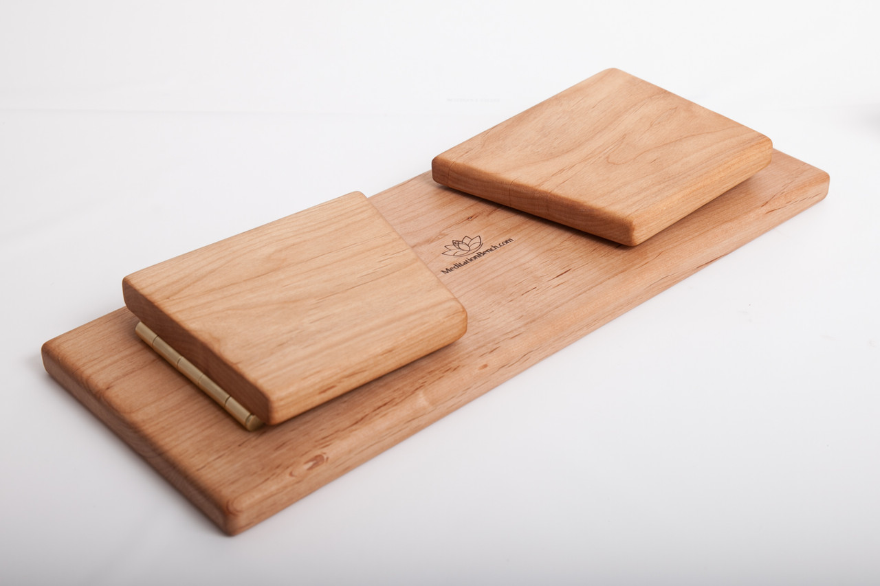 Cherry Hardwood Folding Bench - MeditationBench.com