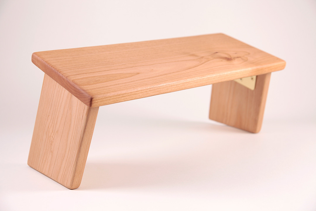 Cherry Hardwood Folding Bench - MeditationBench.com