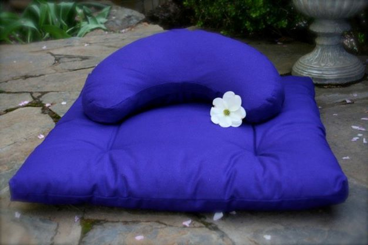 Wool Meditation Cushions / Yoga Zafu and Zabuton