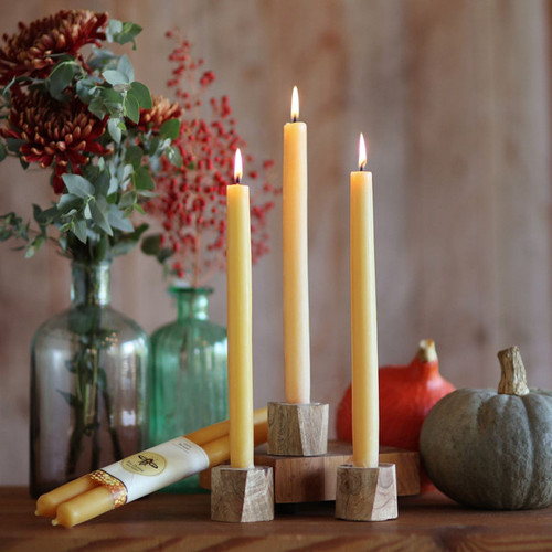 Beeswax 12" Taper Candles