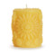 Floral Pillar Beeswax Candle