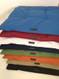 Light Navy, Burgundy, Natural, Midnight Blue, Fern, Sweet Potato, Sage, and Black Organic Cotton 