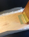 Bench Reupholstery  includes new fabric, as well as new layers of foam and cotton padding