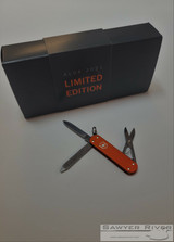 Victorinox Swiss Army Classic - 2021 Limited Edition Tiger Orange Alox - Tiger Orange Aluminum Alox Handle Scales - 58mm - 5 Function Multi-Tool - Small Blade - Scissors - Nail File w/ 2.5mm Flathead - Key Ring | Made in Switzerland (0.6221.L21)