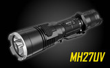 Nitecore MH27UV LED Flashlight - 1000 Max Lumens - USB C Rechargeable w/ NO Battery Included - Red, Blue & Ultraviolet Modes & Strobe, Beacon & SOS Modes - 6.06" Length - 550 Yard Throw