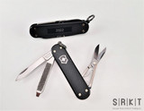 Victorinox Swiss Army Classic SD - 2022 Limited Edition Thunder Gray Alox - Thunder Gray Aluminum Alox Handle Scales - 58mm - 5 Function Multi-Tool - Small Blade - Scissors - Nail File w/ 2.5mm Flathead - Key Ring | Made in Switzerland (0.6221.L22)