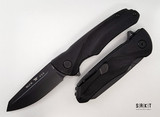 Buck Knives Sprint OPS 843 - Black Cerakote Coated CPM S30V Reverse Tanto Edge Blade - Black Canvas Micarta Handle Scales - Tactical Black Tip-Up Pocket Clip & Hardware - Liner Lock Manual Folding Pocket Knife w/ Flipper Tab | Made in USA