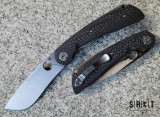 Spyderco | Nati Amor Subvert Sprint Run C239CFP - Satin CPM 20CV Drop Point Blade & Carbon Fiber Handle Scales - Liner Lock Manual w/ 4.2" Blade & Round Thumb Hole | Made in Taichung, Taiwan